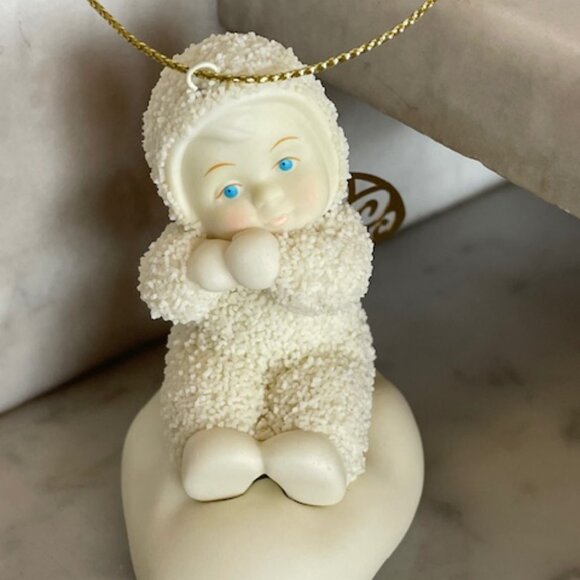 DEPARTMENT 56 Snowbabies Angelic Wishes Sitting Figurine Ornament IOB Vintage - Picture 6 of 16
